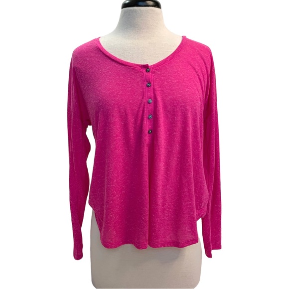 Victoria’s Secret Fuchsia Pink Long Sleeve Top - Picture 2 of 7